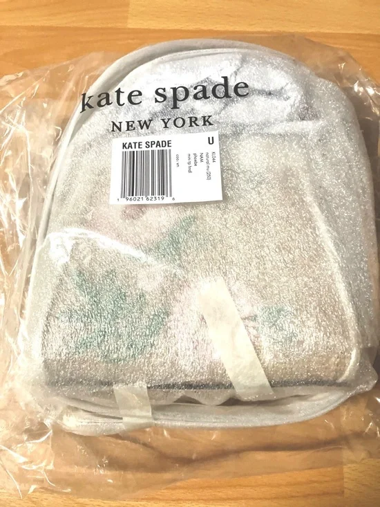 Kate Spade NY Phoebe Straw Mini Crossbody bag w/ Floral Embellishment - Picture 6 of 9